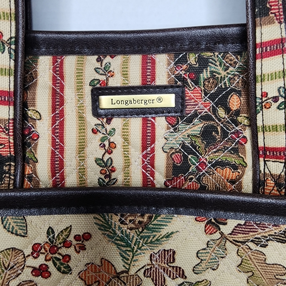 Longaberger Floral Tapestry Bag